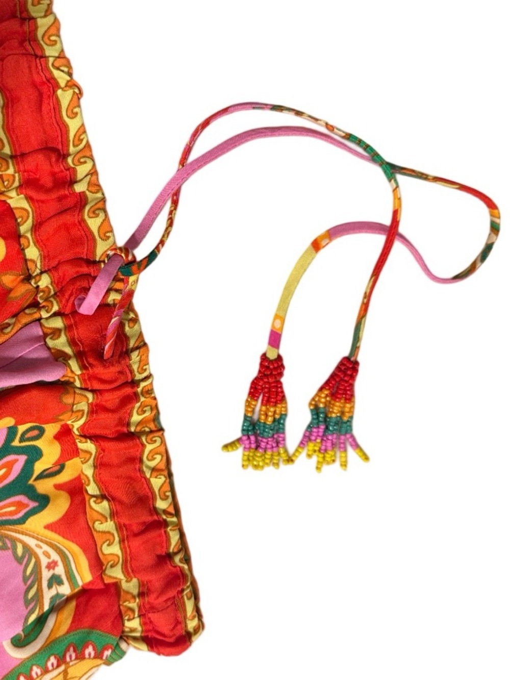 Farm Rio Beach Toucans Scarf Lenzing Ecovero Viscose Pants in multicolor NWT XS - Picture 8 of 16